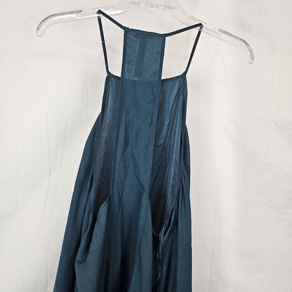 Free People Intimately Raven Green Slip Dress Lightweight Semi Sheer Women's S - Picture 8 of 8